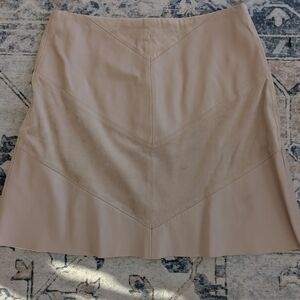 Zara A-Line Skirt in Soft Tan
